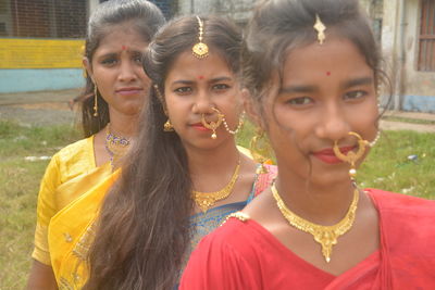 Portrait of smiling young woman