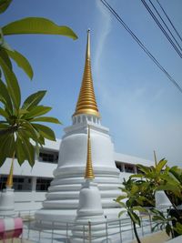 View of pagoda against sky