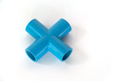 High angle view of paper on white background