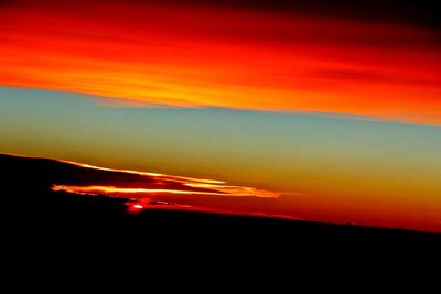 Scenic view of sky at night