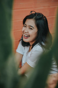 Portrait of a smiling young woman