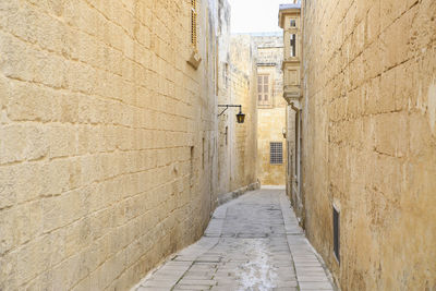 Narrow alley amidst buildings