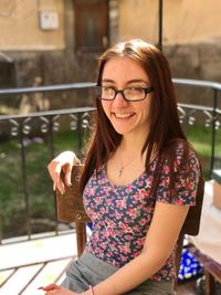 Portrait of smiling young woman