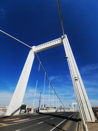 Low angle view of bridge against sky