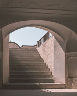 Low angle view of staircase in building