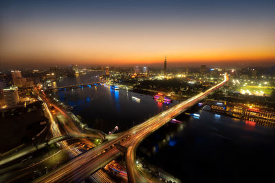 Cairo, egypt at night taken in january 2022