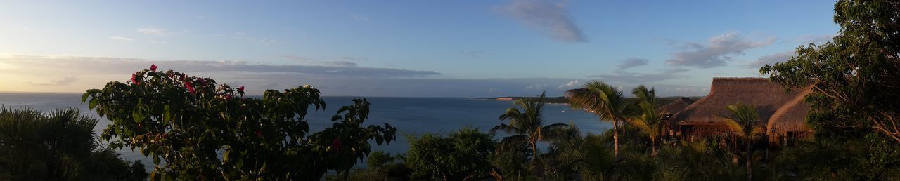 Panoramic view of sea against sky