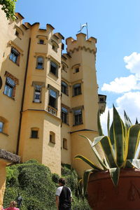 Low angle view of buildings against sky