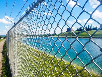 Close-up of chainlink fence