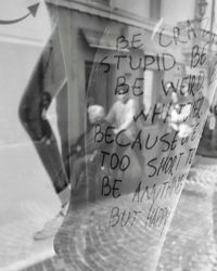 Close-up of text