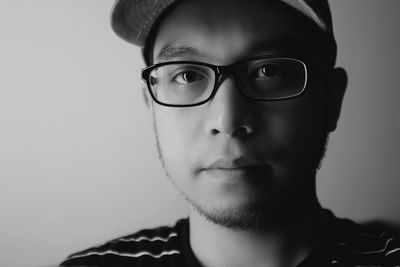 Portrait of young man looking away