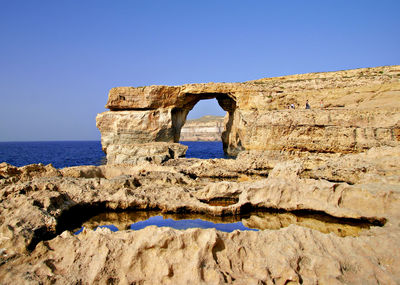 Rock formations at seaside