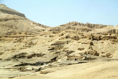 Valley of the kings against sky