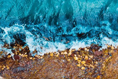 Close-up of blue water