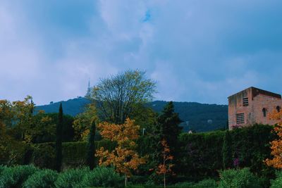Scenic view of landscape against cloudy sky