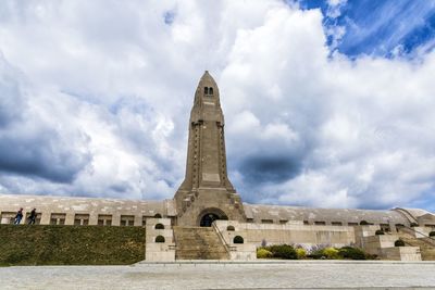 View of historical building against cloudy sky