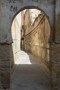 Corridor of historic building