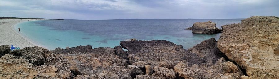 Panoramic view of sea against sky