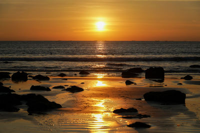 Watching an idyllic sunset on ngapali beach