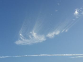 Low angle view of cloudy sky