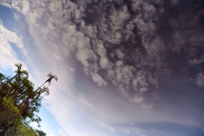 Low angle view of cloudy sky