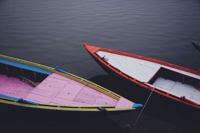 Boats in sea