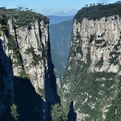 Panoramic view of mountains against sky