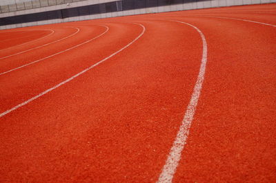 Running track at stadium