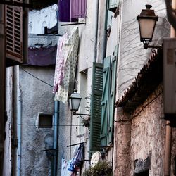 Low angle view of residential buildings