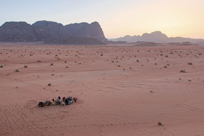 Rocky mountains in desert