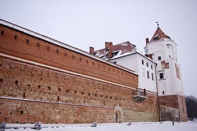 View of historic building against clear sky