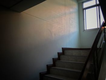 Low angle view of staircase in building