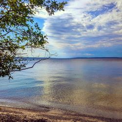 Scenic view of sea against sky