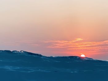 Scenic view of cloudscape against sky during sunset