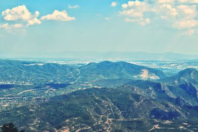 Aerial view of mountains