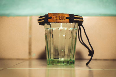 Close-up of drink on table