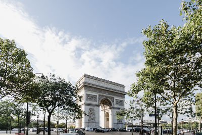 Low angle view of monument