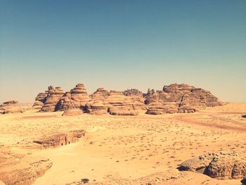 Rock formations in desert