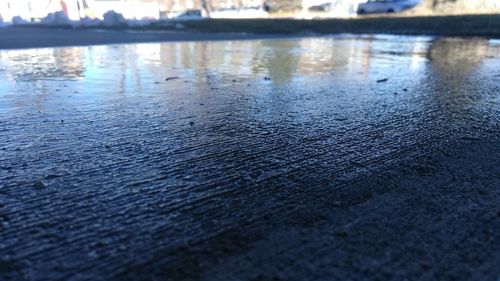 Reflection of sky on water