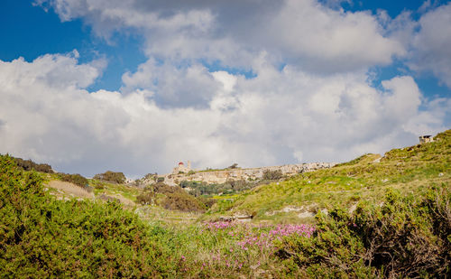 Panoramic view of landscape against sky