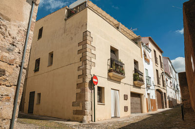 Low angle view of building against sky