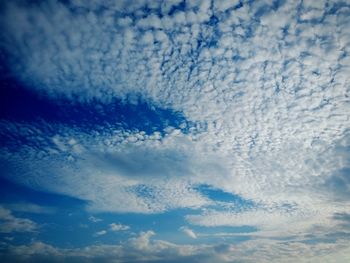 Low angle view of clouds in sky