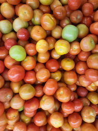 Full frame shot of fruits for sale at market stall
