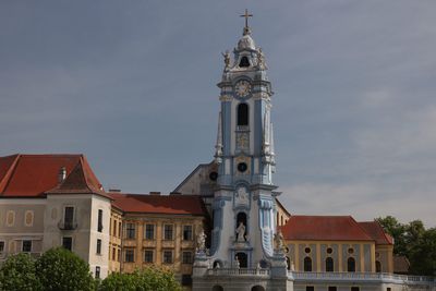 View of historic building against sky in city