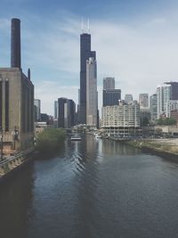 View of city at waterfront