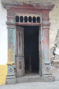 Entrance of historical building