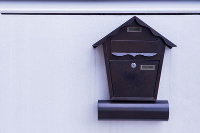 Close-up of closed door of building