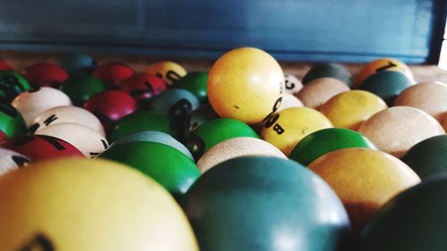 Close-up of colorful balls