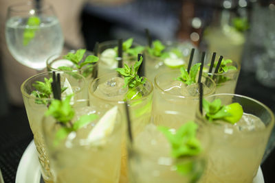 Close-up of drink on table