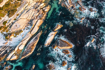 Rock formations by sea